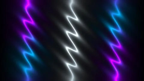3d Rendering. Abstract violet, blue, black light pattern with the gradient. B Illustrazione stock