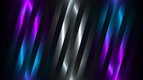 3d Rendering. Abstract violet, blue, black light pattern with the gradient. B Stock Illustration