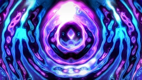 3d Rendering. Abstract violet, blue, black light pattern with the gradient. B Stock Illustration
