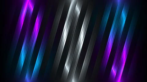3d Rendering. Abstract violet, blue, black light pattern with the gradient. B Stock Illustration