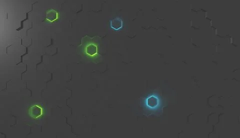 3d rendering of abstract wallpaper with geometric shapes. イラスト素材