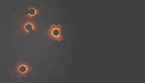 3d rendering of abstract wallpaper with geometric shapes. Stock Illustration