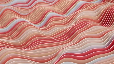 3D rendering abstract wave pattern background Stock Footage 310350194