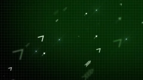 3d rendering of abstract white arrows speed power on technological futuristic Stockillustratie