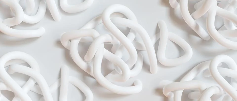 3d rendering abstract white background Illustrazione stock