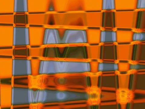 3D rendering of an abstract yellow and white psychedelic art background Stock Illustration