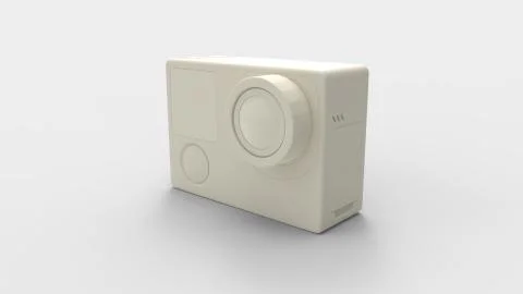3d rendering of an action camera isolated in studio background Stock Illustration
