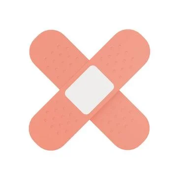 3d rendering of adhesive plaster 3d rendering of adhesive plaster, 3d icon... Stock Photos