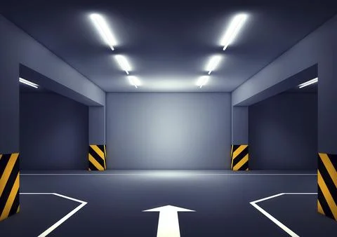 3D rendering of a advertising background Ilustración de archivo