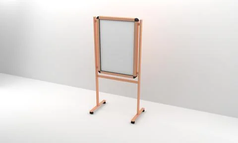 3D rendering of an advertising board empty frames for your images or text Illustrazione stock