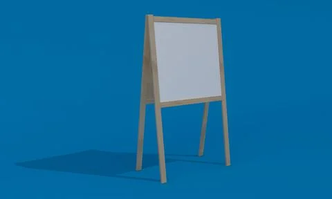 3D rendering of an advertising board empty frames for your images or text Stock-Illustration