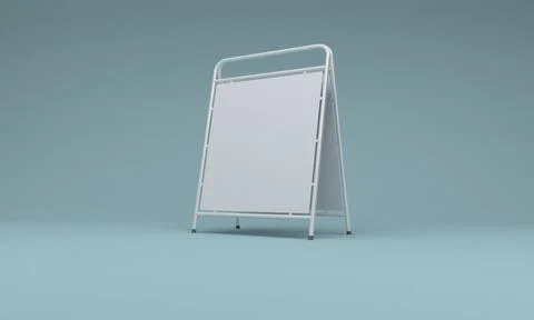 3D rendering of an advertising board empty frames for your images or text 스톡 일러스트