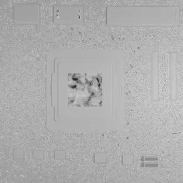 3D rendering. AI. Circuit board. Technology background. Central Computer Proc イラスト素材