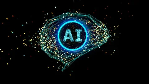 3d rendering ai digital circuit brain with shining light 4k footage Stock Footage 312546449