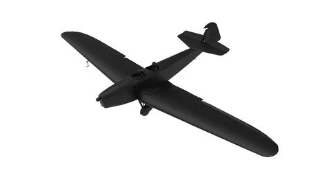 3D rendering of a airplane computer model isolated on empty space background 스톡 일러스트