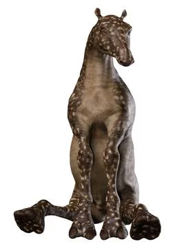 3D Rendering Alien Animal on White Stock Illustration