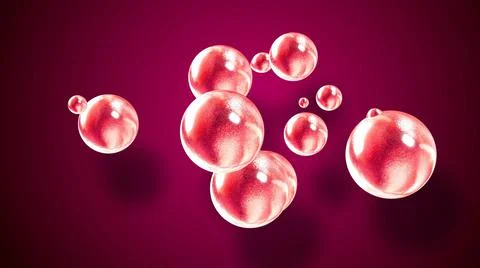 3d rendering. Amasing abstract background of metaballs or glisten bubbles as if Stock Illustration