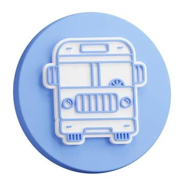 3D rendering of American school bus. September 1 is Beginning of school yea.. Stock Illustration