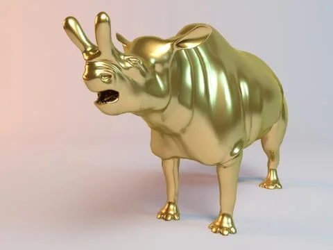 3d rendering of animal  inside a stage with high render quality to be used as Stock Illustration