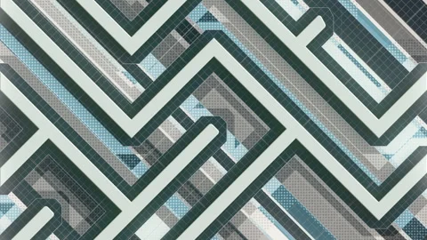 3d rendering animated labyrinth. Solving problems abstract concept HD resolution Stock Footage 128968514