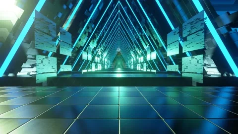 3D rendering animation of an abstract colored cosmic city Stock Footage 167862313