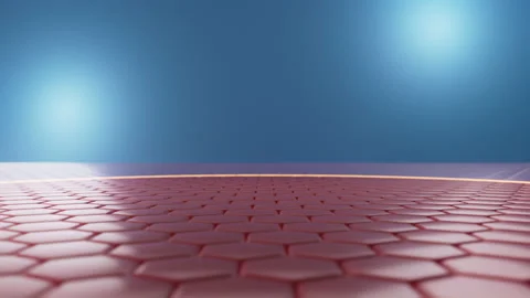 3D rendering animation, close up Drops of oil on skin and absorbed into skin Stock Footage 229520965