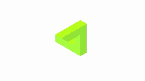 3D rendering animation of a computer generated optical Escher illusion Stock Footage 124639957