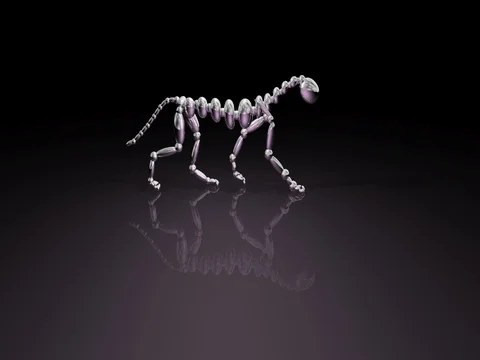 3d rendering , animation of robotic quadruped walking Stock-Footage 78433626