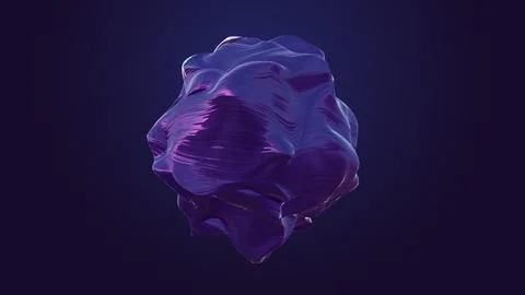 3D rendering anisotropic stone morphing. Waves of deformation on the material イラスト素材