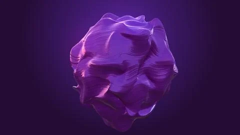 3D rendering anisotropic stone morphing. Waves of deformation on the material イラスト素材