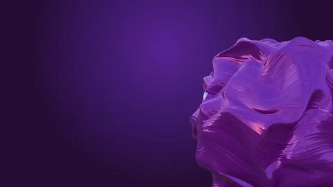 3D rendering anisotropic stone morphing. Waves of deformation on the material イラスト素材