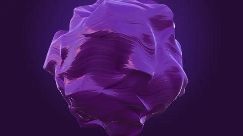 3D rendering anisotropic stone morphing. Waves of deformation on the material Stock Illustration