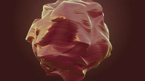 3D rendering anisotropic stone morphing. Waves of deformation on the material Stock Illustration