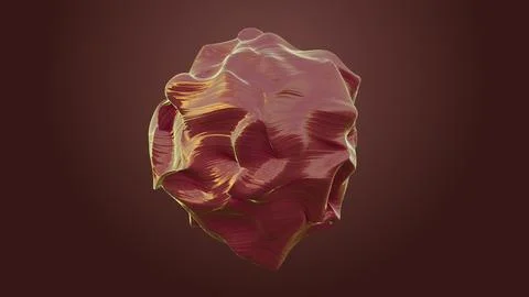 3D rendering anisotropic stone morphing. Waves of deformation on the material イラスト素材