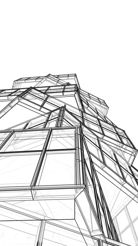 3d rendering architecture Stock Footage 308186209