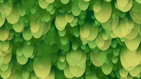 3D rendering of an array of ellipses. Ellipses of different sizes in space 스톡 일러스트