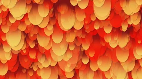 3D rendering of an array of ellipses. Ellipses of different sizes in space 스톡 일러스트