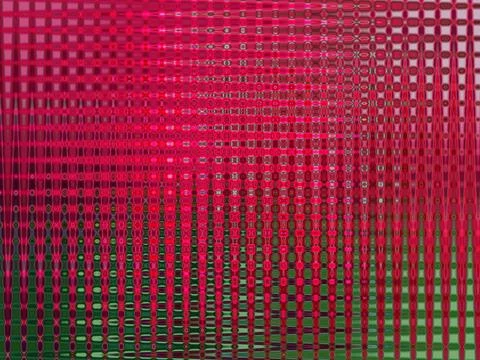 3D rendering art abstract pixel geometric pattern background in red Illustrazione stock