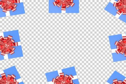 3d Rendering assect for Christmas or New year elements background with decora Stock-Illustration