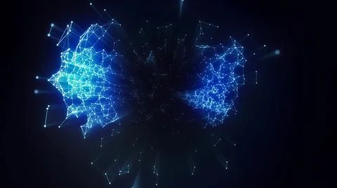 3D rendering of astrological glowing elements in the dark space イラスト素材