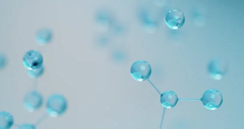 3D rendering atom chain Stock Footage 265371054