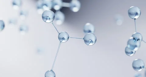 3D rendering atom chain Molecule Stock Footage 261934315