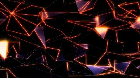 3D rendering background of abstract geometric triangles Stock Photos