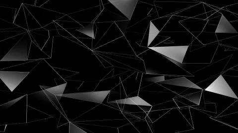 3D rendering background of abstract geometric triangles Stock Photos