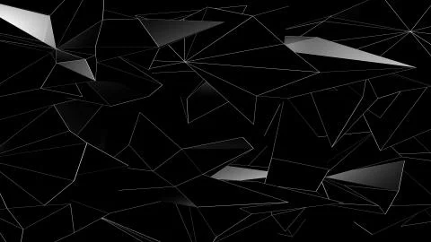 3D rendering background of abstract geometric triangles 스톡 사진