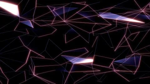 3D rendering background of abstract geometric triangles Foto stock