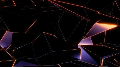 3D rendering background of abstract geometric triangles 스톡 사진