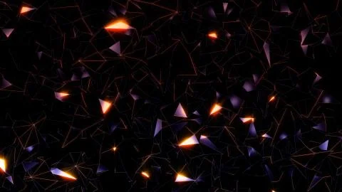 3D rendering background of abstract geometric triangles Foto stock