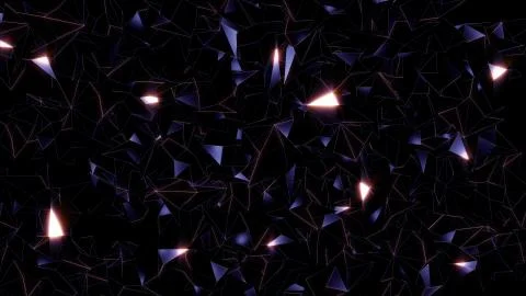 3D rendering background of abstract geometric triangles Foto stock