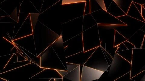 3D rendering background of abstract geometric triangles Stock Photos